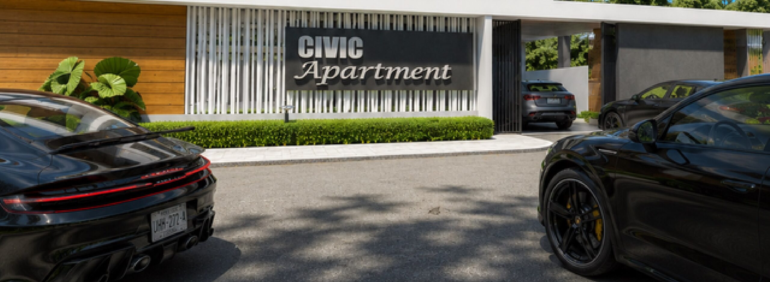 Civic Apartments exterior entrance, Lekki Atlantic Gardens, Lagos